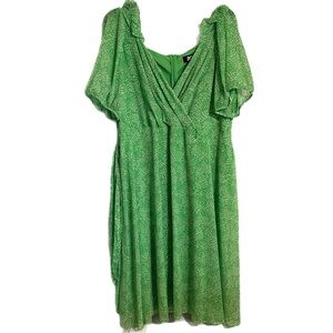 DKNY Plus Size Green Dress